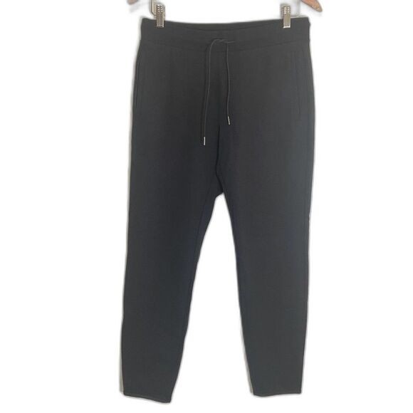 Theory - Black Elastic Waist Slip On Drawstring Pants Precision Ponte - size S - Picture 1 of 9